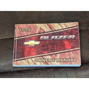1998 Chevy Blazer Owners Manual & Basic Maintenance Guide Vintage Chevrolet